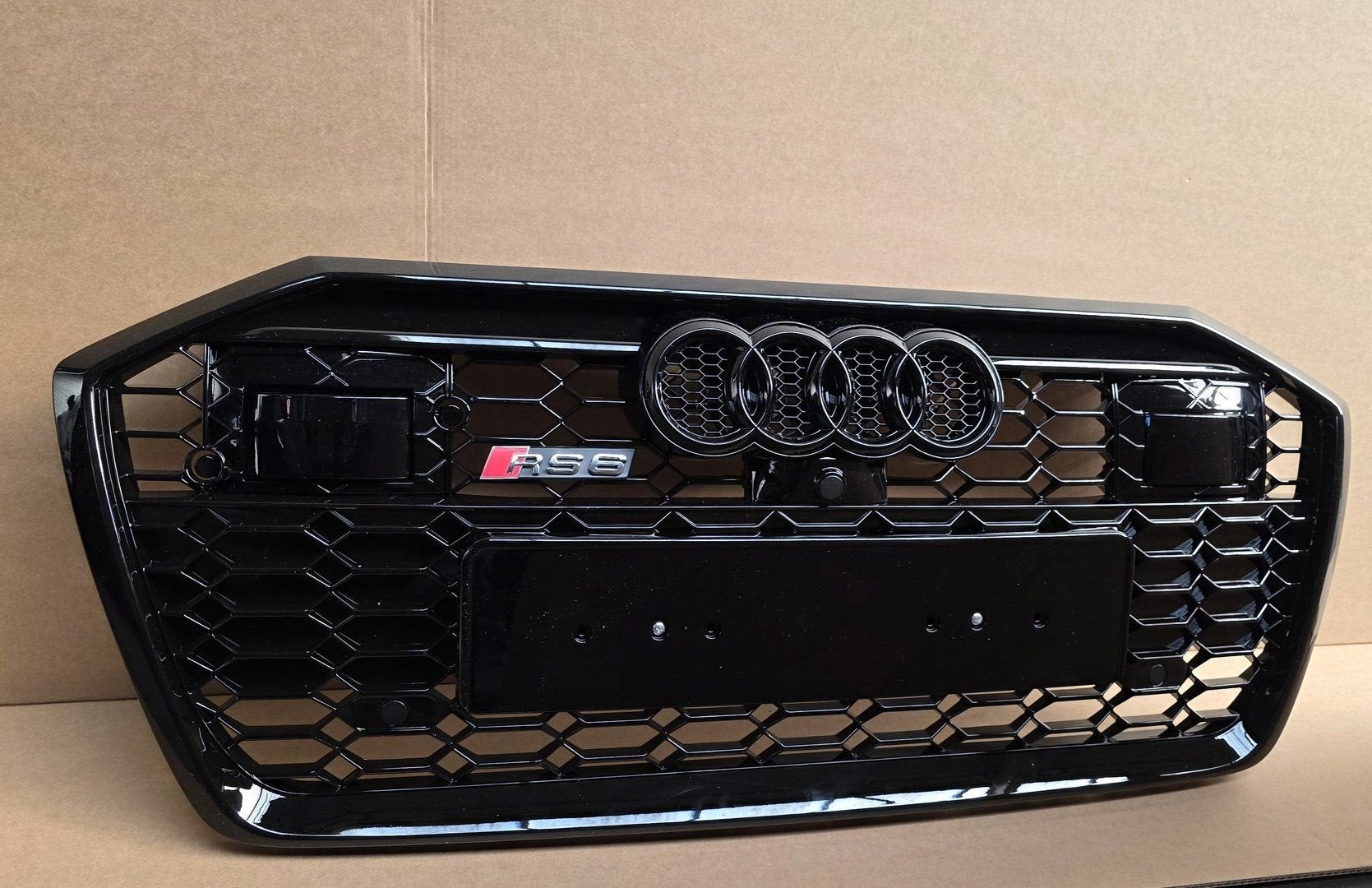 Grill Audi A6 C8 4K S-line S6 RS6 LOOK GRILLE HOOGLANS ZWART, Auto-onderdelen, -, Voor, Nieuw, Bumper