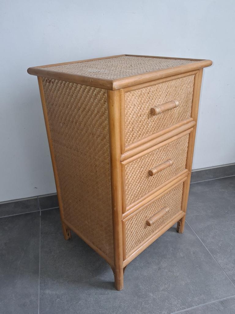 Ladenkastje rotan-look, Ophalen, Minder dan 50 cm, Gebruikt, 3 of 4 laden