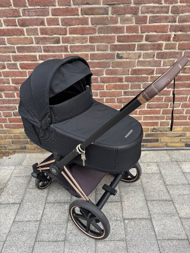 Cybex E-Priam rozégold/zwart, Autres marques, Pneus, Poussette combi, Enlèvement