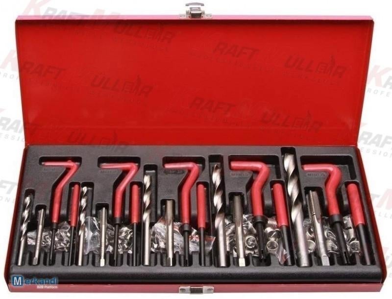Kit de réparation de filetage 131 pièces KRAFTMULLER, Enlèvement, Neuf