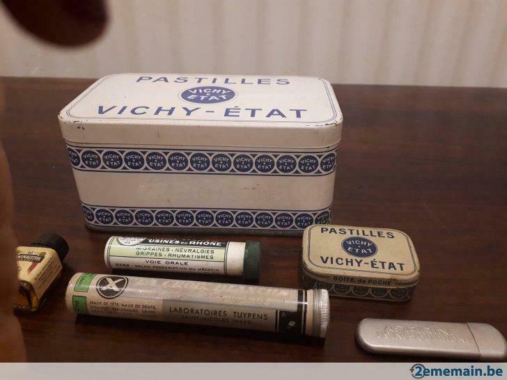 2 Oude metalen dozen Vichy , de andere zijn verkocht., Antiek en Kunst, Antiek | Tin