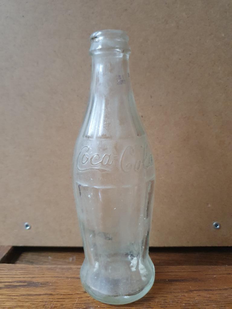 Lege vintage cola fles - retro decoratie of verzamelobject, Ophalen, Gebruikt, Flesje(s), Overige merken