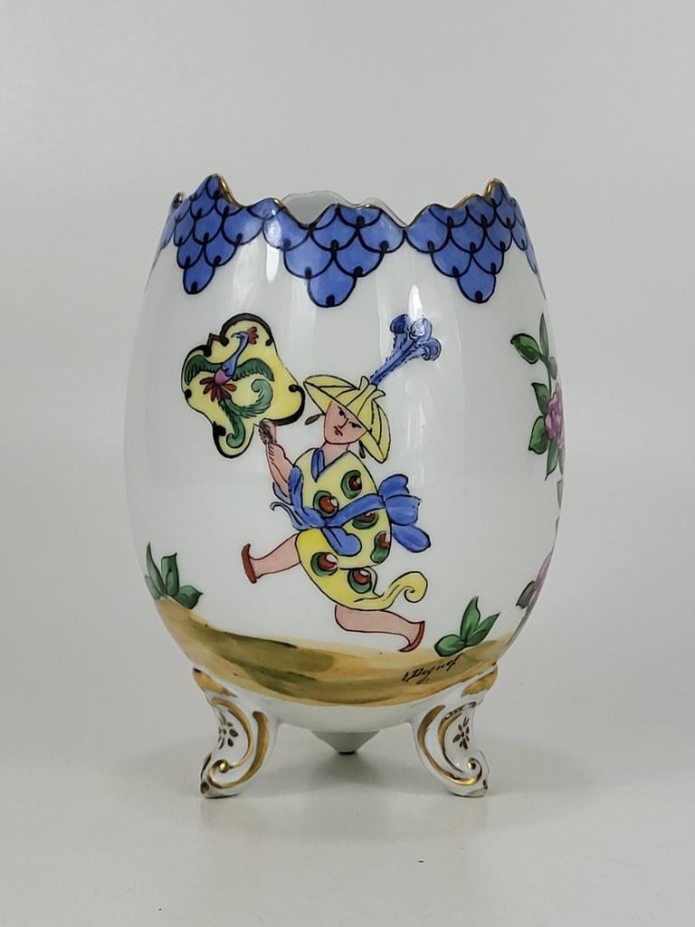 Antieke hand geschilderde Limoges vaasje, Antiek en Kunst, Antiek | Vazen, Ophalen of Verzenden