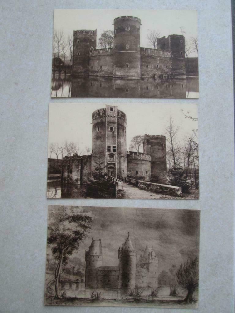 3 oude postkaarten Beersel, Verzamelen, Verzenden