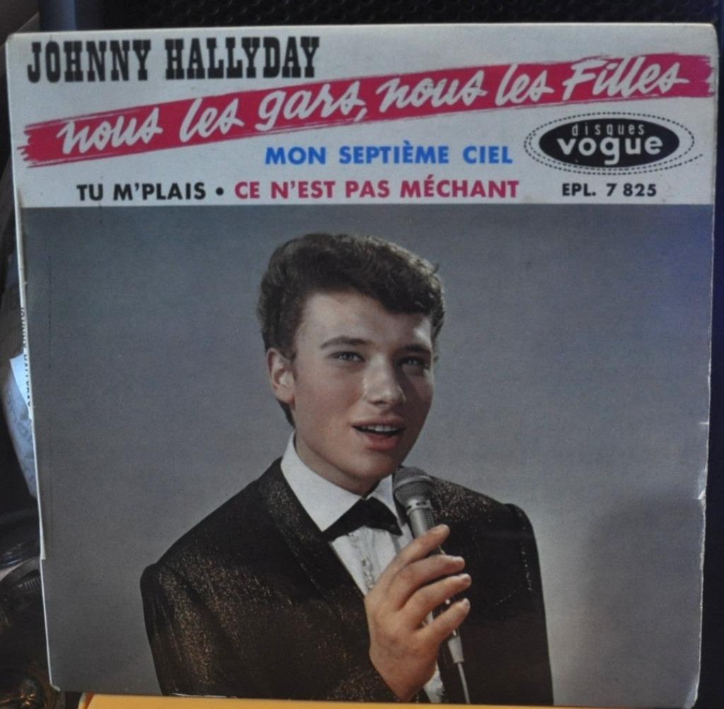 vinyl johnny hallyday nous les gars,nous les filles (x20332), Enlèvement ou Envoi, Utilisé