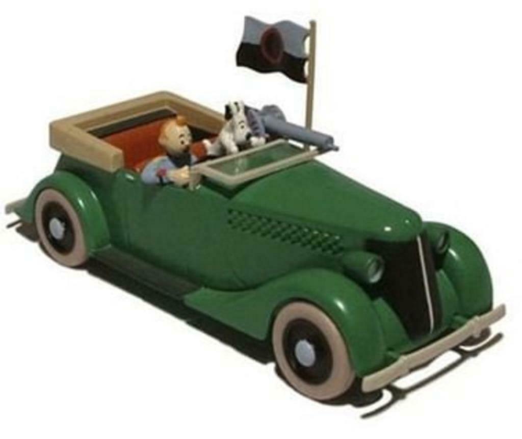 Kuifje autootjes 1/43 op grondplaat zonder plexikap, NIEUW, Enlèvement ou Envoi, Tintin, Neuf, Statue ou Figurine