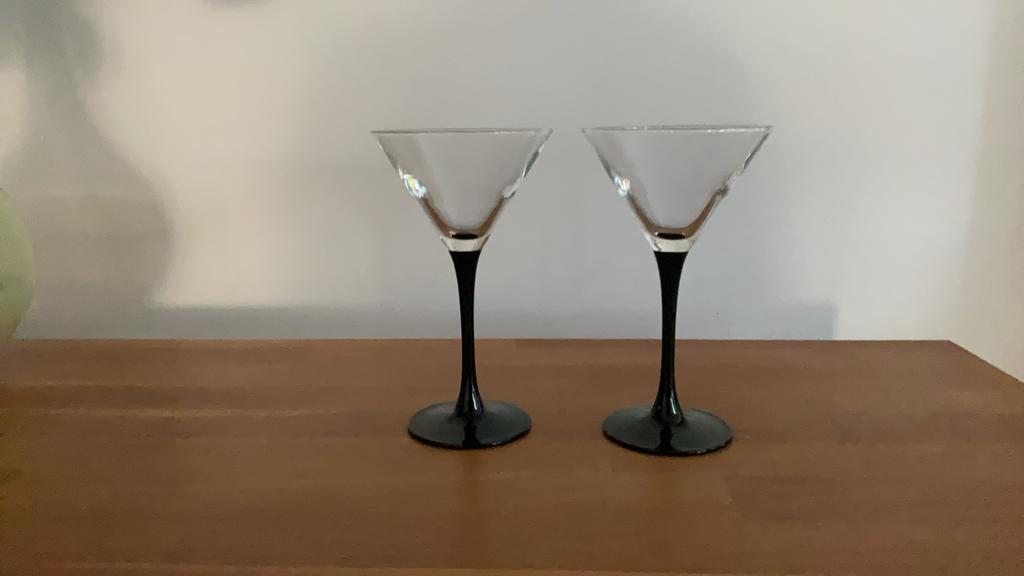 Cocktail glazen 2 stuks, Ophalen, Zo goed als nieuw