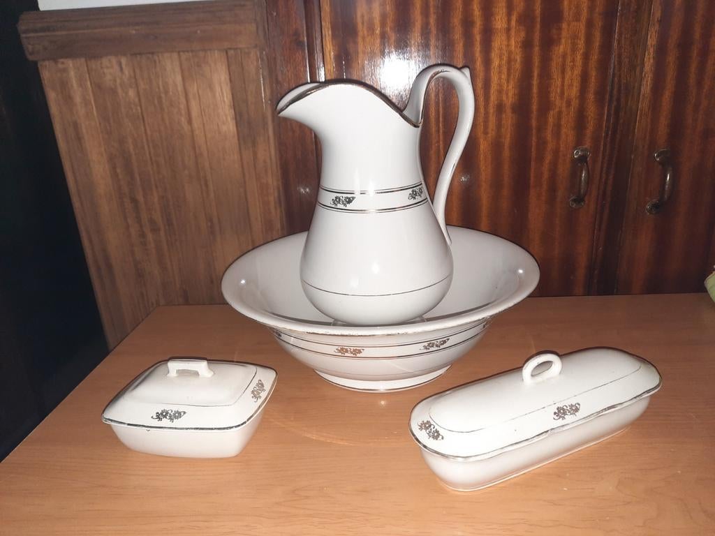 Ensemble de toilette 4 pièces porcelaine, Enlèvement