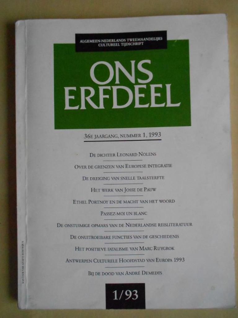 Ons Erfdeel, Enlèvement ou Envoi, Utilisé, Science et Nature