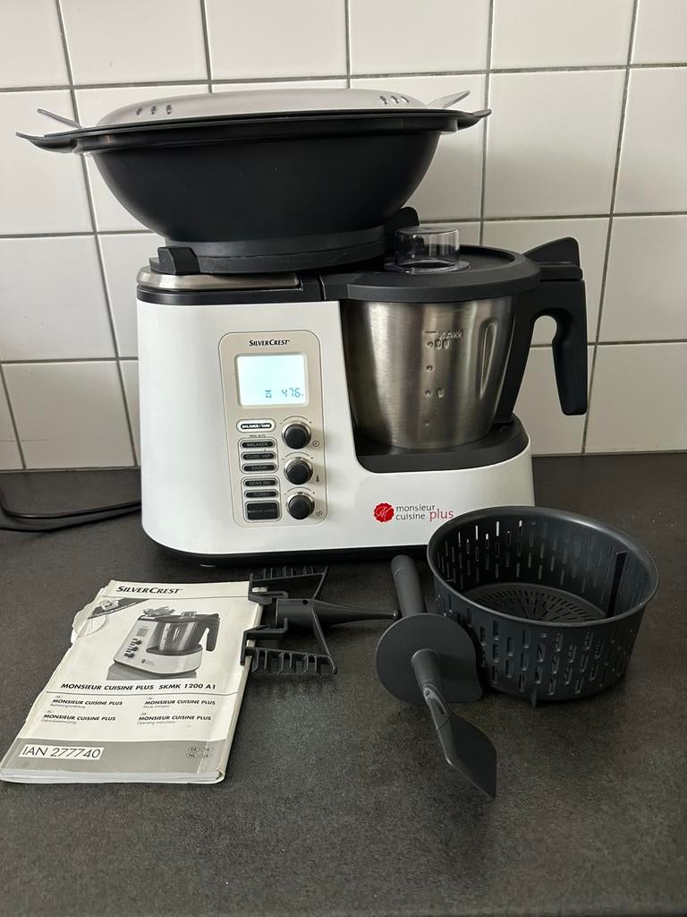 Silvercrest Monsieur Cuisine Plus, 2 tot 3 liter, Ophalen, Zo goed als nieuw, 3 snelheden of meer