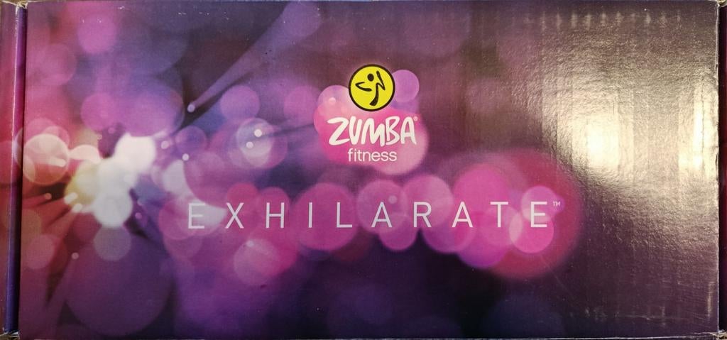 2 boîtes de zumba exhilarate avec dvd et haltères, Sport en Fitness, Ophalen