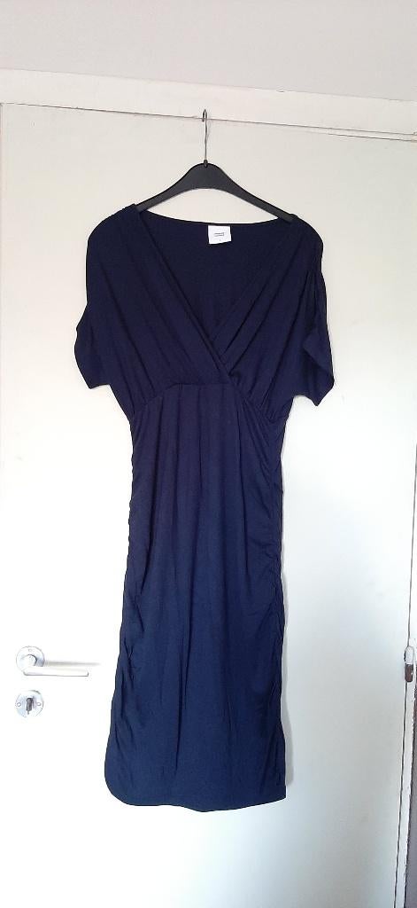 Blauwe zwangerschap jurk van mamalicious, small, Kleding | Dames, Mamalicious, Ophalen of Verzenden, Zo goed als nieuw, Jurk