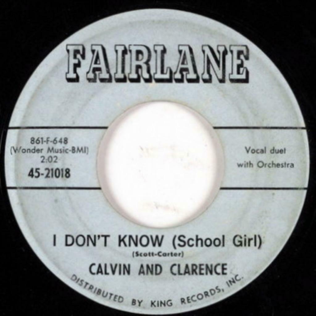 Calvin And Clarence – Goodnight Irene / I Don't Know, Enlèvement ou Envoi, Utilisé, R&B et Soul