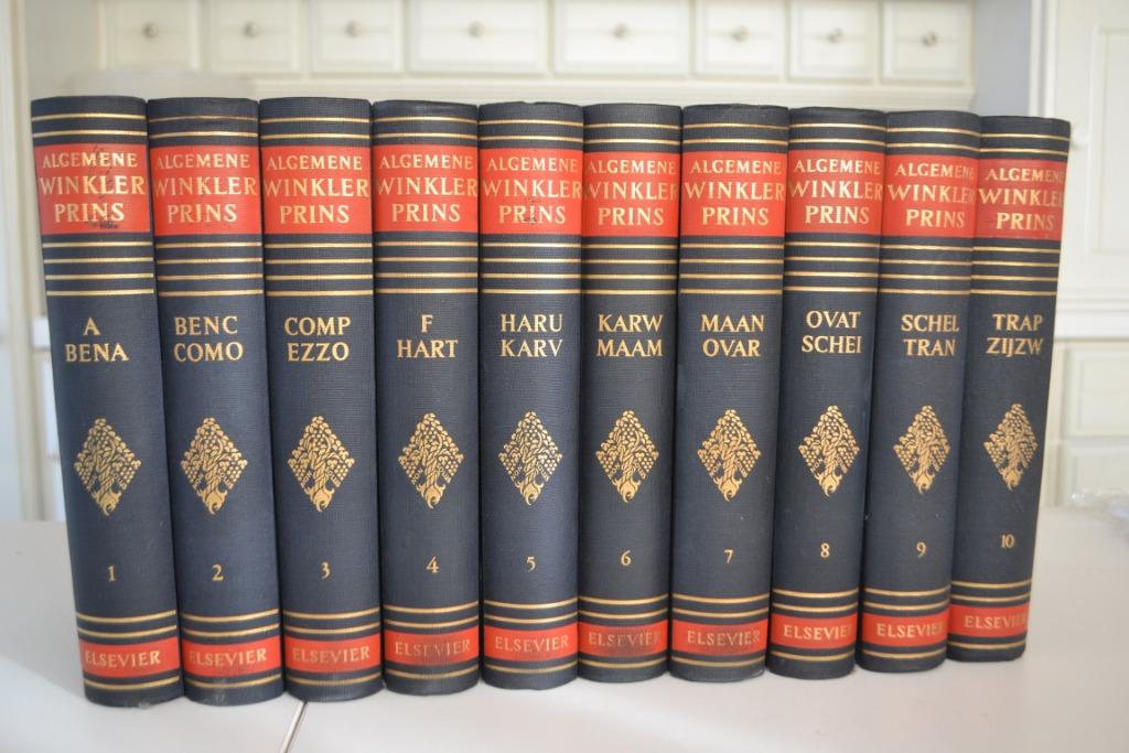 Winkler Prins 10-delige encyclopedie 1956, Complete serie, Algemeen, Winkler Prins, Ophalen