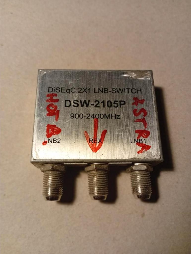 Splitter voor ASTRA HOTBIRD parabolische antenne, DiseqC2x1, Ophalen of Verzenden, Zo goed als nieuw