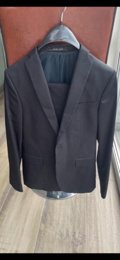 Heren  Kostuum zwart jas  m42/ broek 36, Enfants & Bébés, Vêtements enfant | Taille 176, Garçon, Autres types, Comme neuf, Zara