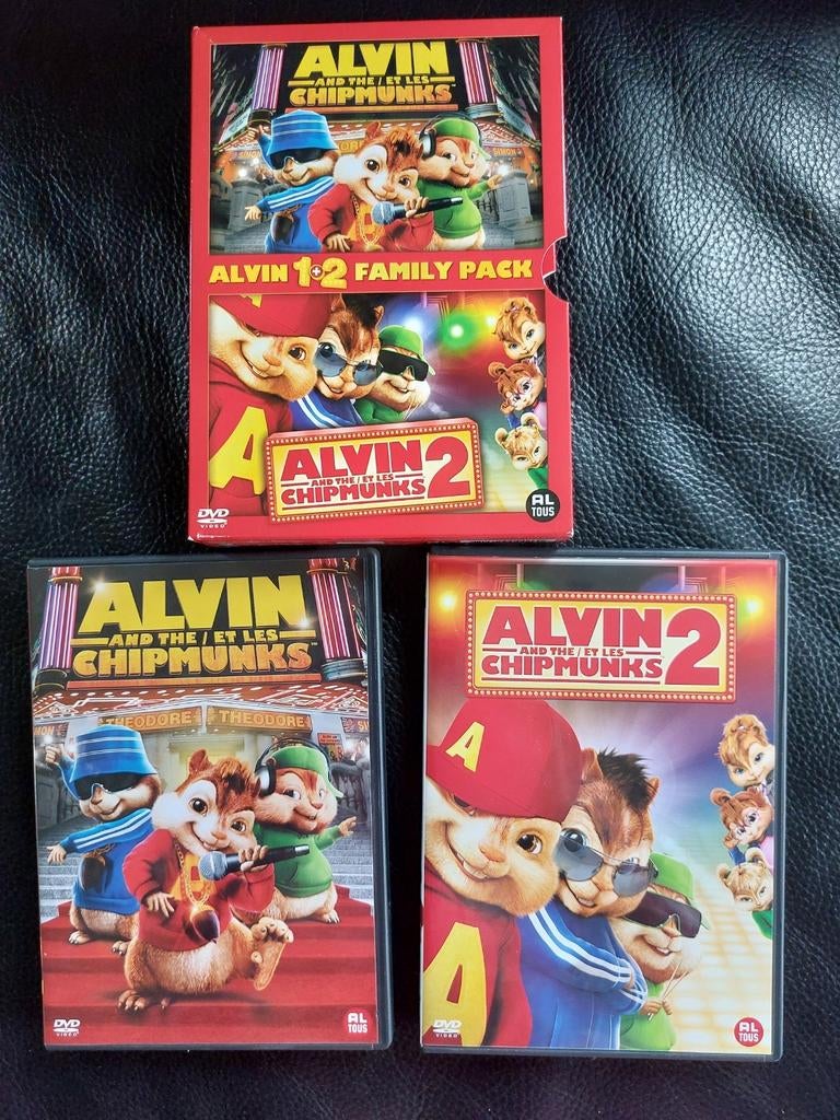 Alvin and the chipmunks 1+2 - family pack, Ophalen of Verzenden, Zo goed als nieuw