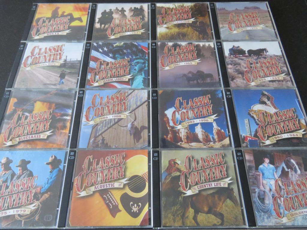 CLASSIC COUNTRY COMPILATION - 31 x DOUBLE CD / TIME LIFE, Enlèvement ou Envoi, Utilisé