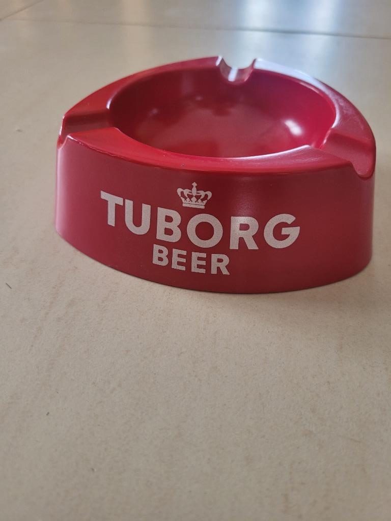 Cendrier Tuborg Beer, rouge, Enlèvement ou Envoi, Neuf, Autres types, Autres marques