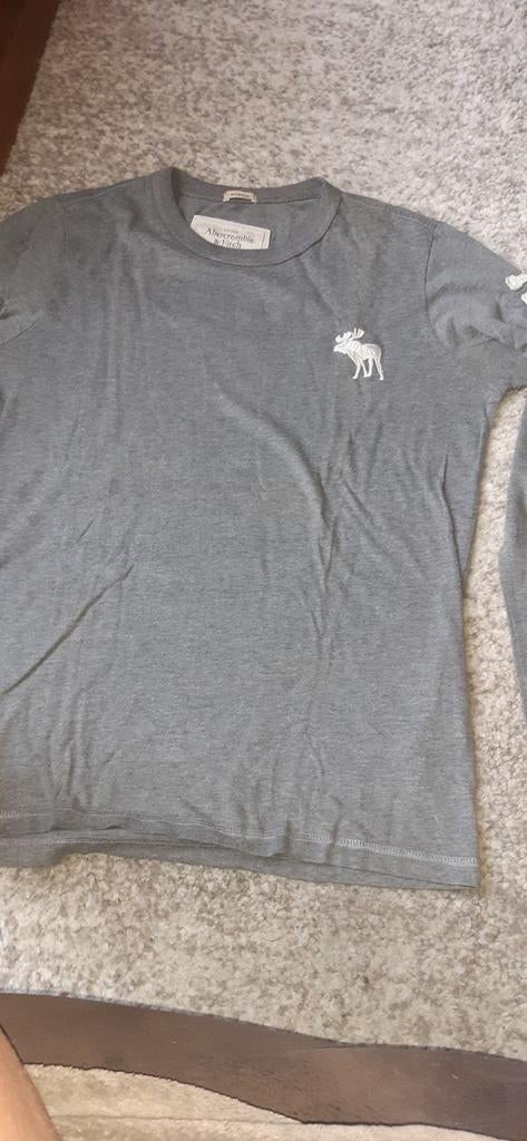 Pull merk abercrombie& fitch, Overige maten, Zo goed als nieuw, Grijs, Ophalen