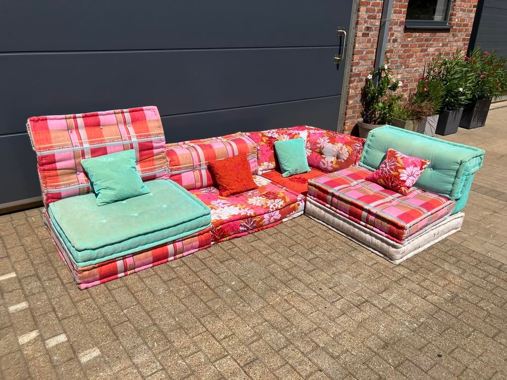 Roche Bobois Mah Jong Kenzo Takada 10 éléments TOP état !, Maison & Meubles, Canapés | Repose-pieds & Poufs, Enlèvement ou Envoi