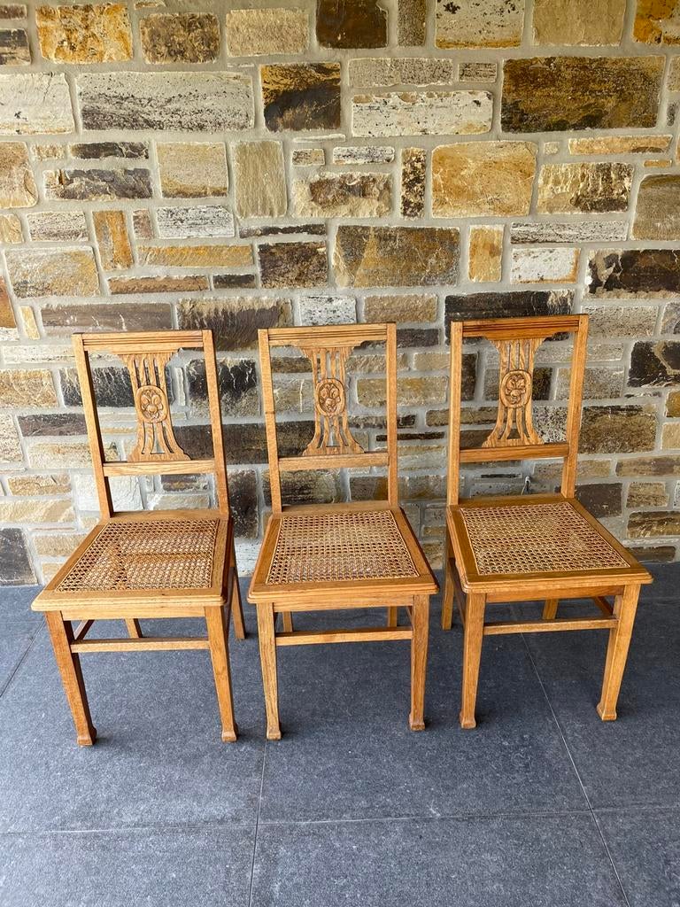 Chaises Anciennes en chêne, Enlèvement, Comme neuf