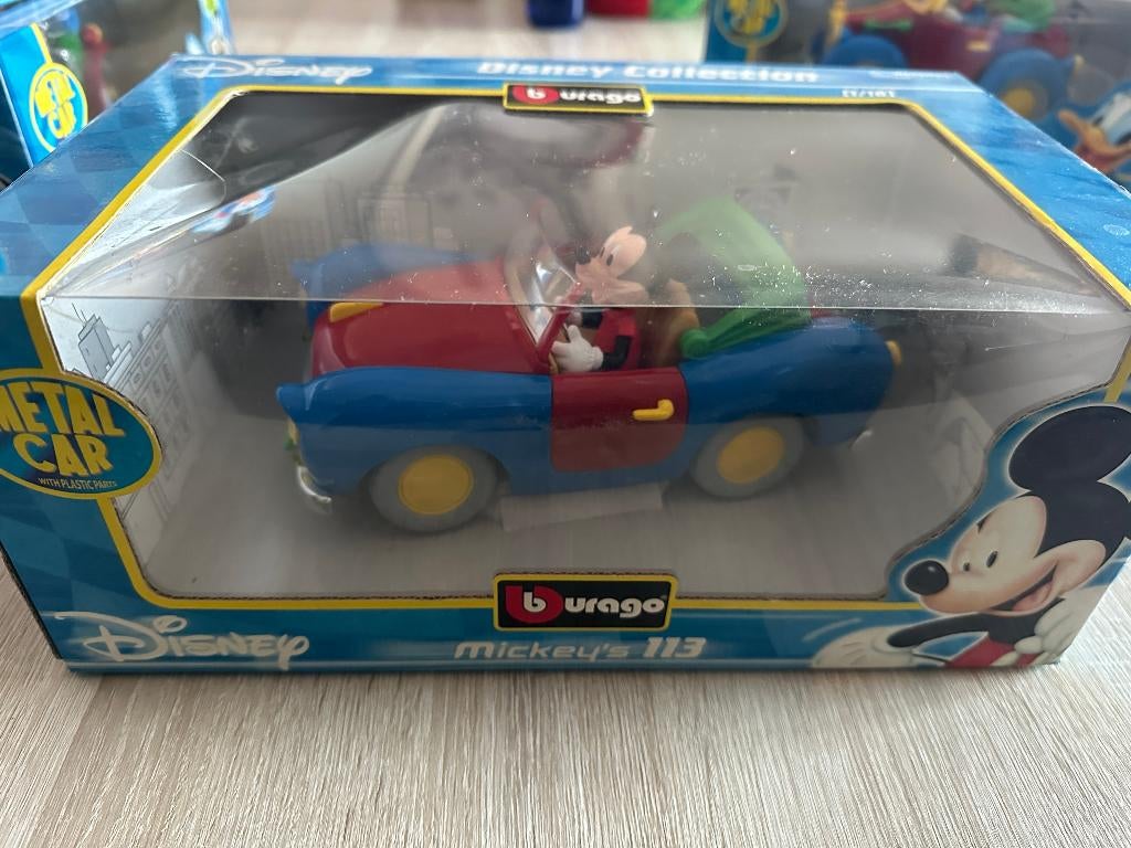 Disney Collection 1:18 metaal Burago, Verzamelen, Ophalen of Verzenden, Mickey Mouse, Zo goed als nieuw, Overige typen