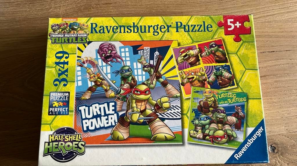 Puzzel ninja turtles. 3x49, Ophalen, Zo goed als nieuw