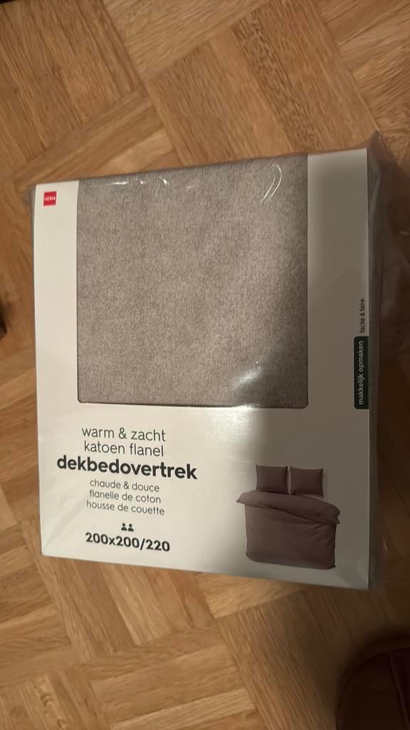 Dekbedovertrek flanel, Ophalen, Nieuw