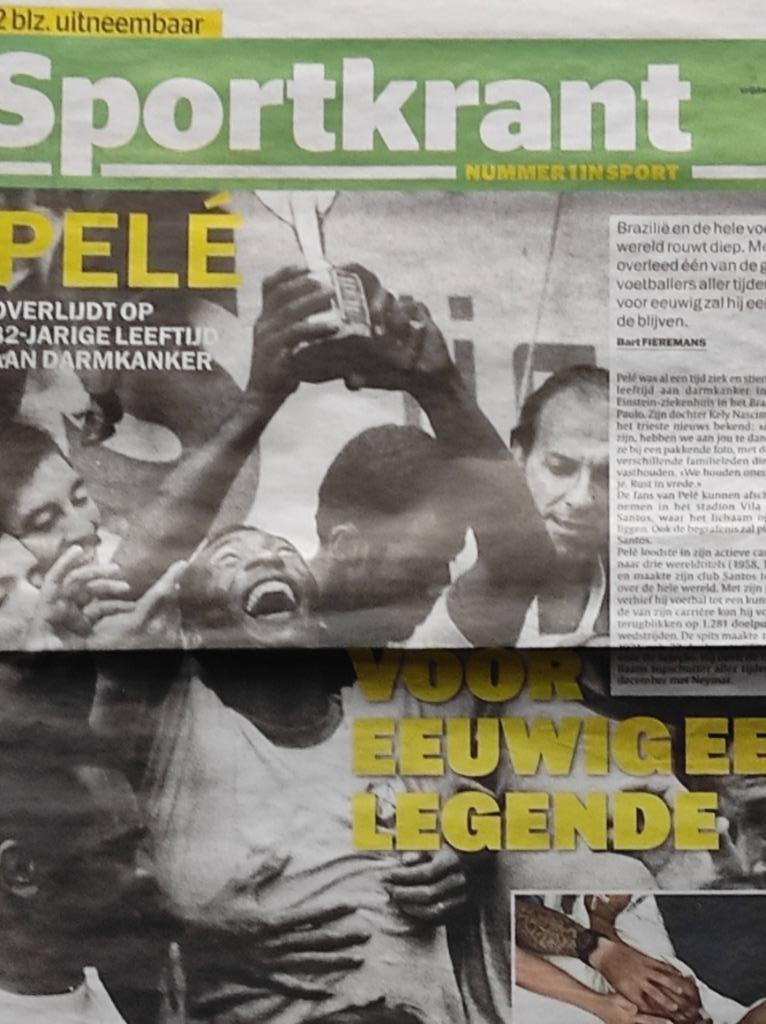 PELE voor eeuwig een legende. Voetbalwereld rouwt diep, Ophalen of Verzenden, Nieuw, Sport en Vrije tijd