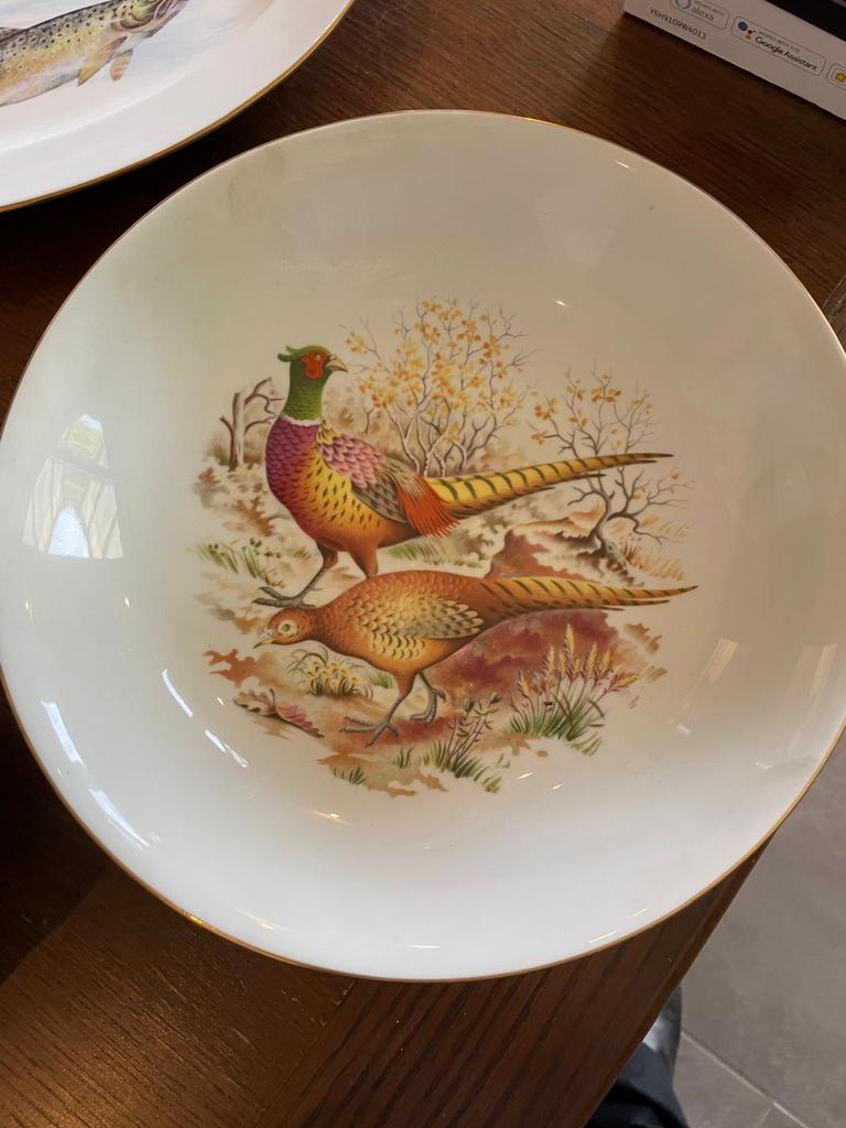Vintage Limoges jachtservies – 13-delig – met goudrand, Antiek en Kunst, Ophalen of Verzenden