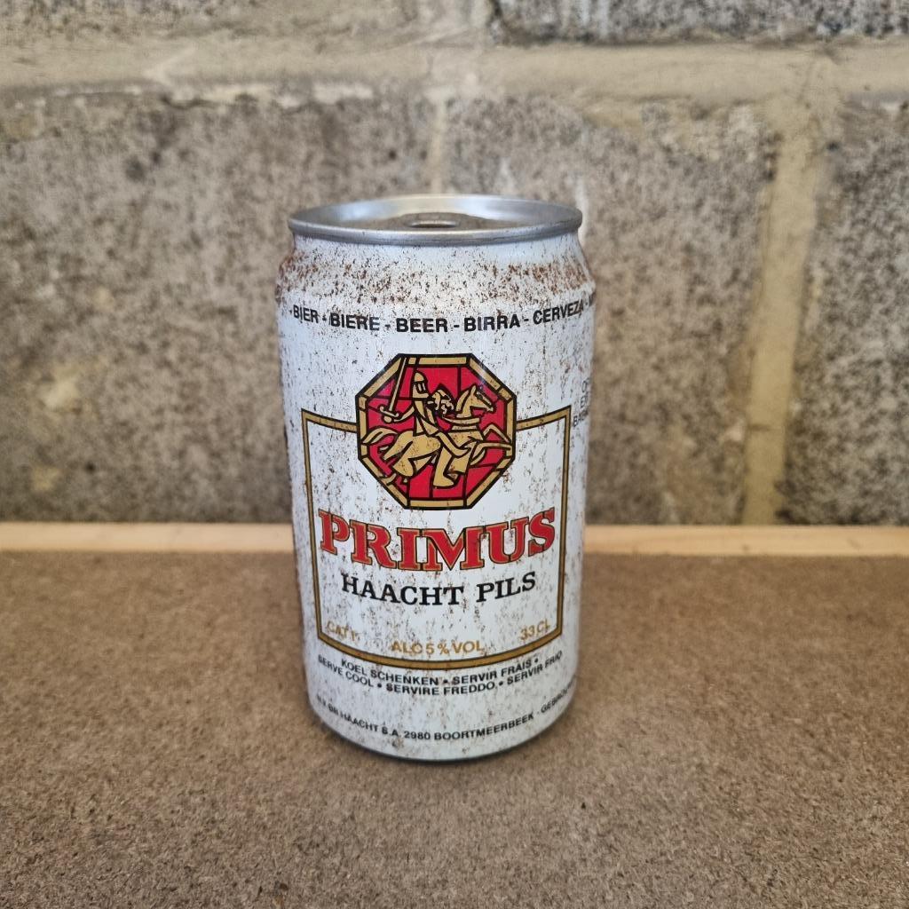 Canette Primus Haacht Pils, Enlèvement ou Envoi, Utilisé, Bouteille(s), Autres marques