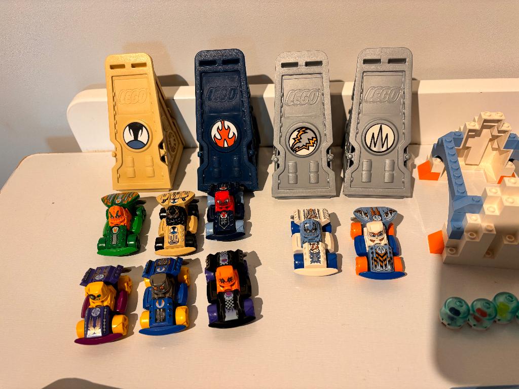 Lego vintage set 4579 ice ramp racers + 6 extra racers, Ophalen of Verzenden, Gebruikt, Complete set, Lego
