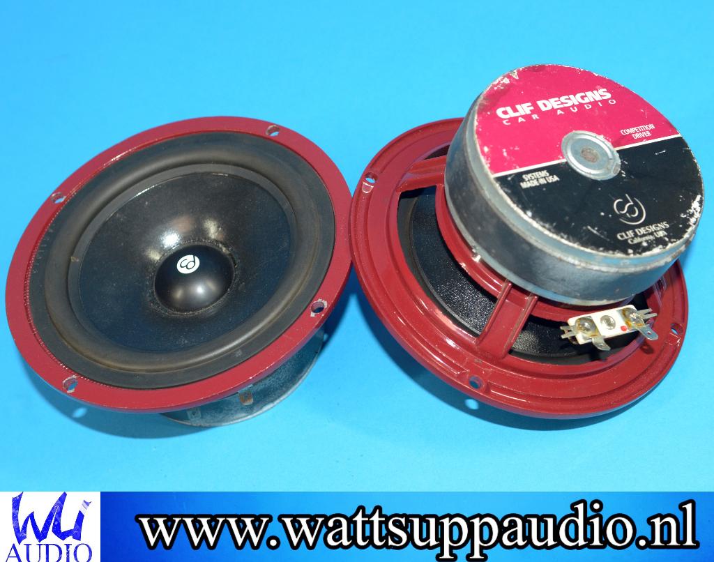 Clif Designs 5.25'' / 13 cm Auto Speakers / USA Made, Auto diversen, Autospeakers, Gebruikt, Ophalen of Verzenden