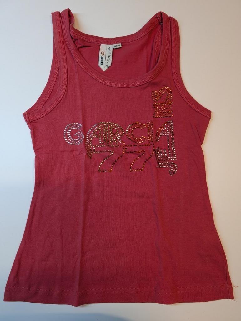 Garcia topje met steentjes voor 10/11 jaar, Meisje, Ophalen of Verzenden, Zo goed als nieuw, Shirt of Longsleeve