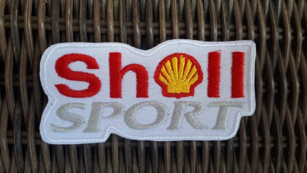 Shell Sport strijk patch embleem - 94 x 45 mm, Ophalen of Verzenden, Nieuw
