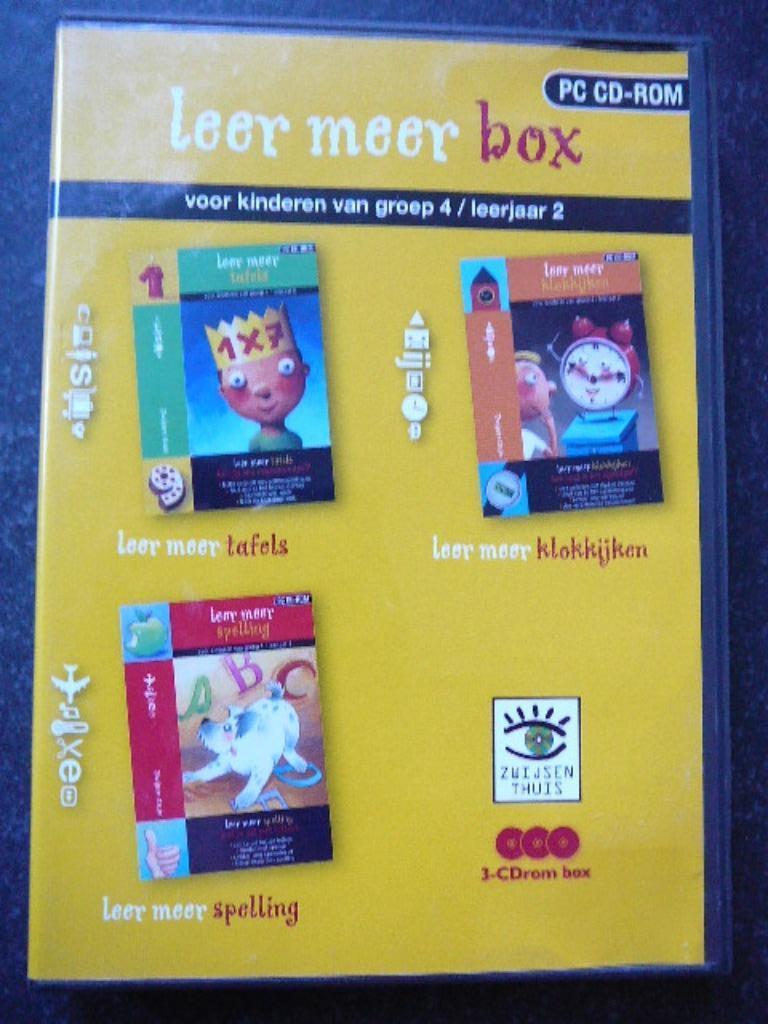 PC CD-rom Leer Meer Box, Puzzel en Educatief, Gebruikt, 1 speler, Ophalen of Verzenden