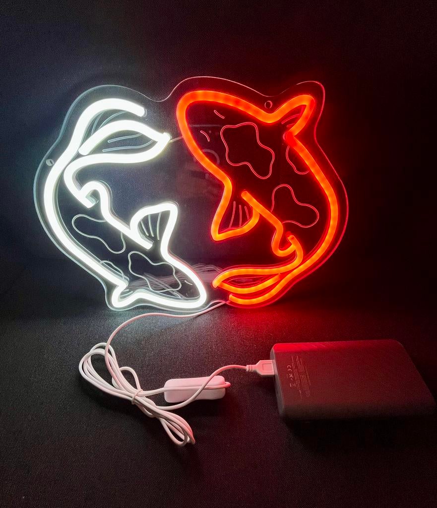 Neon light VISSEN, Verzamelen, Ophalen of Verzenden, Nieuw, Lichtbak of (neon) lamp