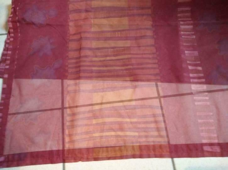 Voile imprimé avec bords, chemin de table,surnappe +/- 2 x1m, Neuf, Autres couleurs, Polyester, 30 à 120 cm