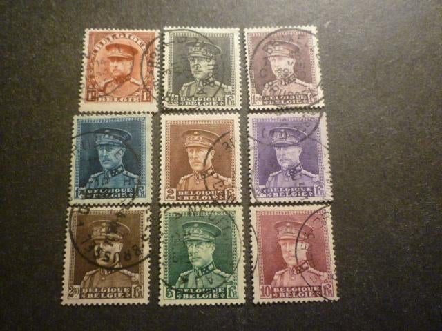 België/Belgique 1931 Mi 305/313(o) Gestempeld/Oblitéré, Verzenden, Koninklijk huis, Gestempeld, Gestempeld