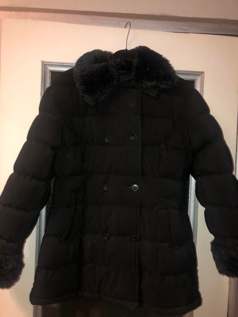 /doudoune noire pour fille  Anna Lisa 14 ans, Ophalen of Verzenden, Zo goed als nieuw, Meisje, Jas