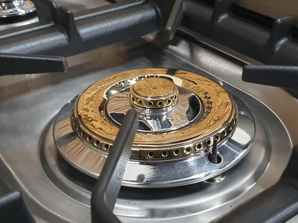 🔥 Poêle Boretti de luxe 90 cm en acier inoxydable + 1 four, Gaz, Classe énergétique A ou plus économe, Enlèvement ou Envoi, Comme neuf