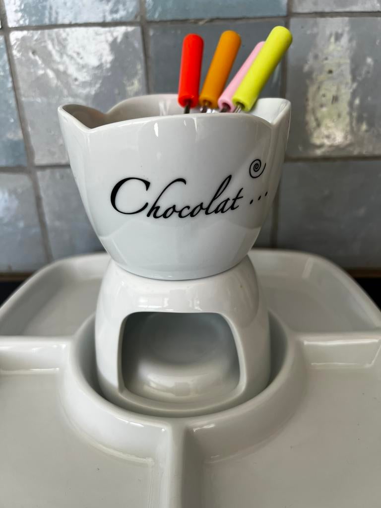 Chocolade fondue, Ophalen of Verzenden, Nieuw, Waxinelicht, Fondueset