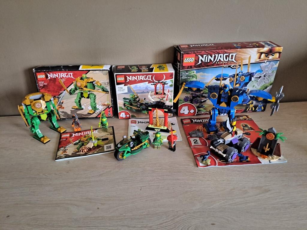 Lego Ninjago 71757 71788 71740 100% compleet, Ophalen, Lego