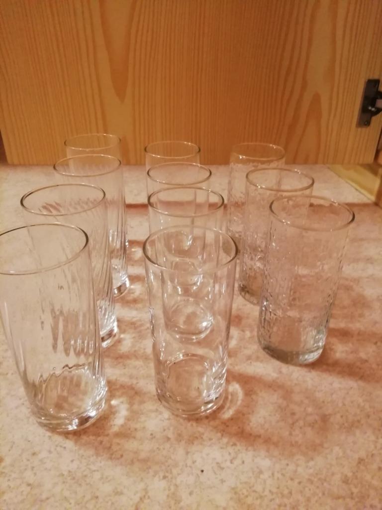 16 frisdrank glazen samen voor 10 euro, Enlèvement, Neuf, Verre, Verre ou Verres