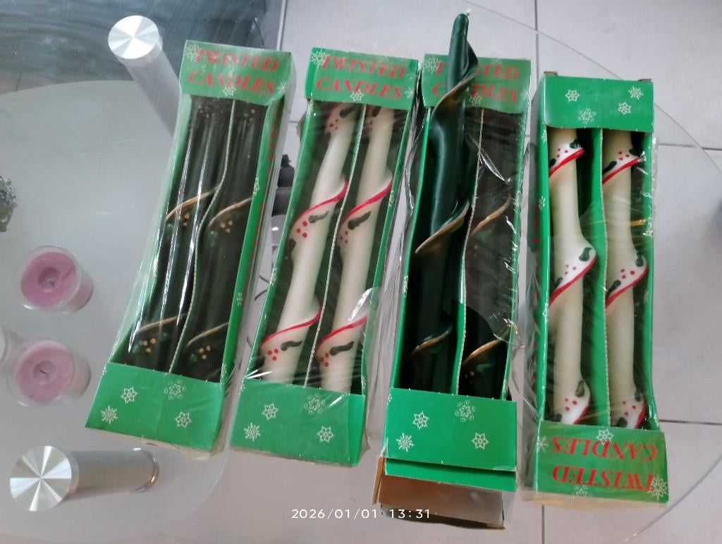 Kaarsen nieuw in verpakking, 6 euro voor allemaale, Overige materialen, Nieuw, Ophalen of Verzenden, Kaars