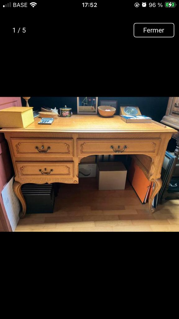 Bureau Bois années 60 ., Enlèvement, Utilisé, Années 60