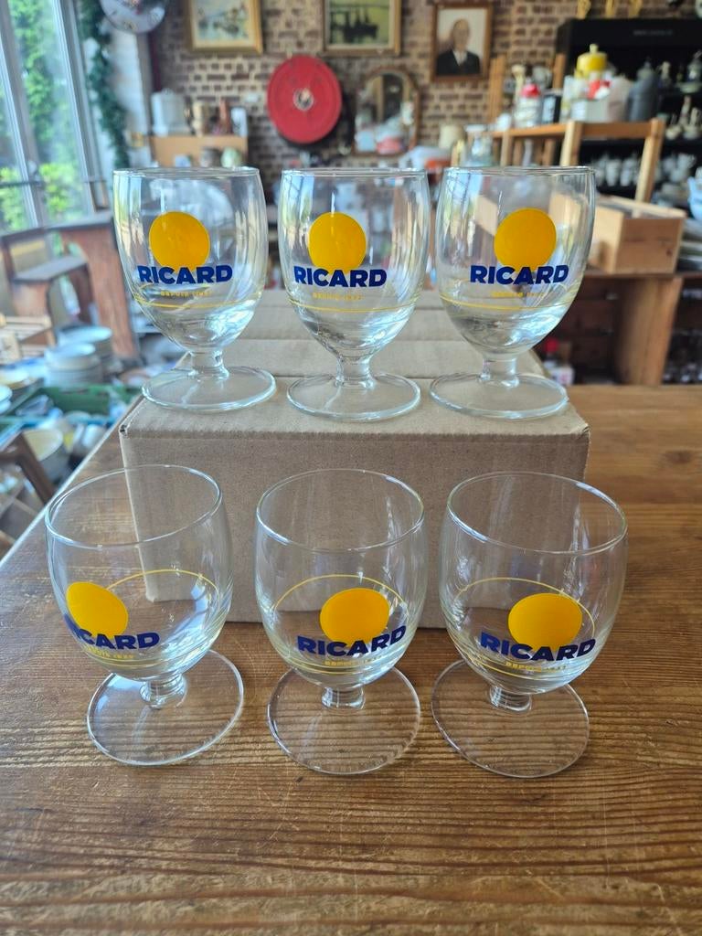 6 verres ballons Ricard * État neuf, Enlèvement ou Envoi, Neuf