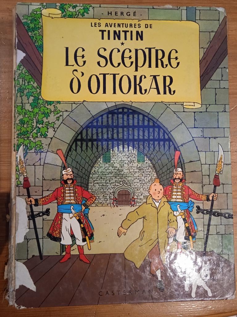 Les aventures de Tintin - "Le sceptre d'Ottokar"., Livres, Une BD, Enlèvement, Utilisé, Hergé