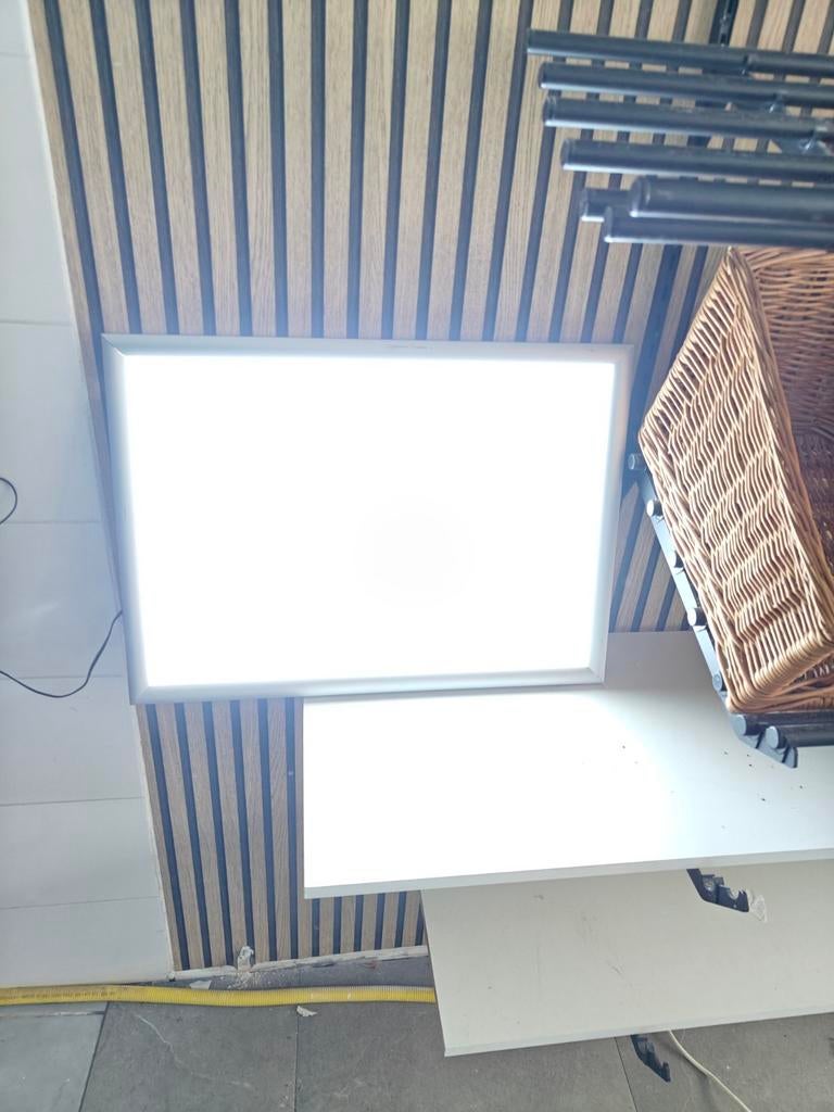 Reclameboord met ledlamp, Doe-het-zelf en Bouw, Platen en Panelen, Ophalen of Verzenden, Zo goed als nieuw